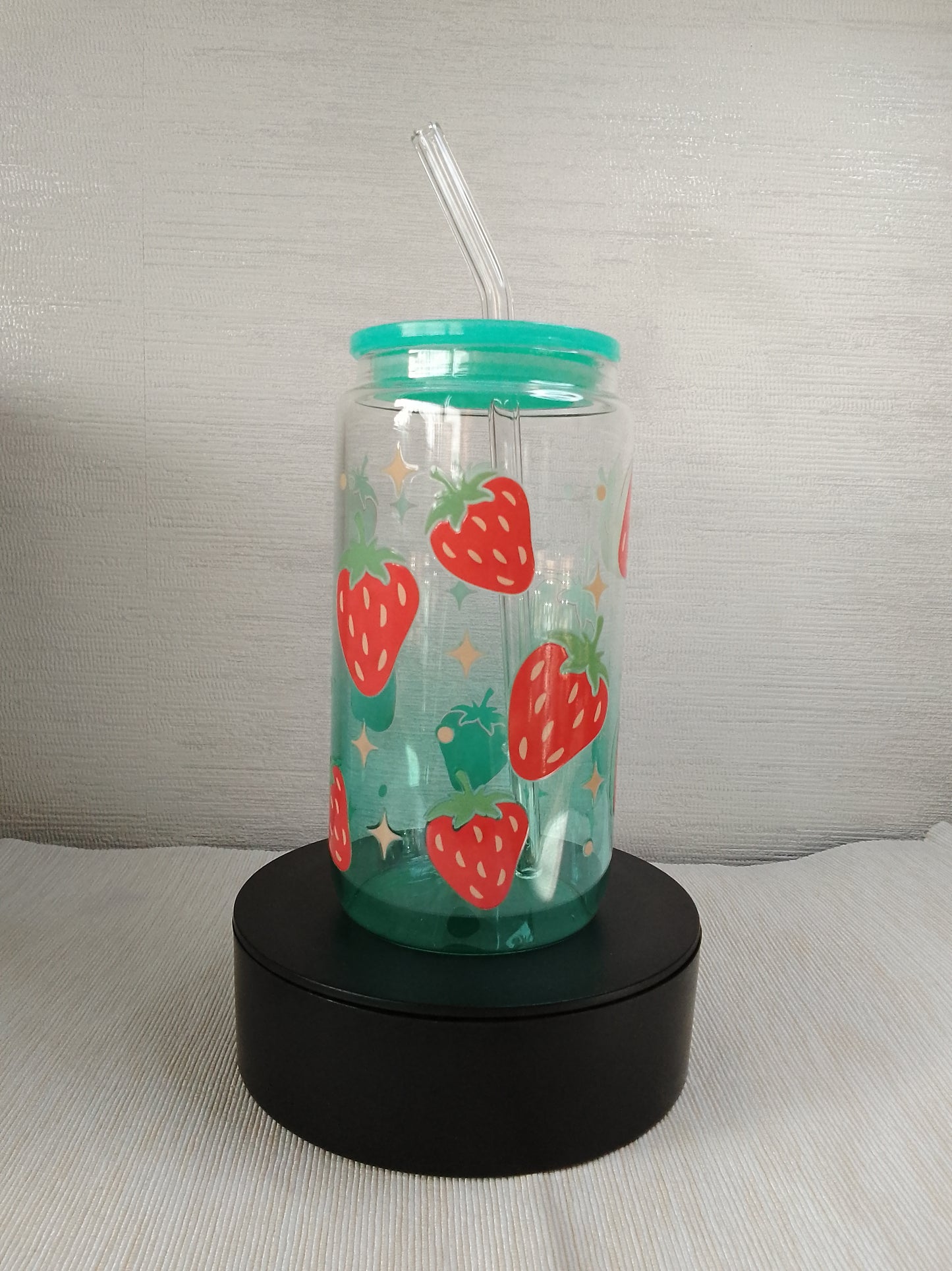Trinkglas Erdbeere