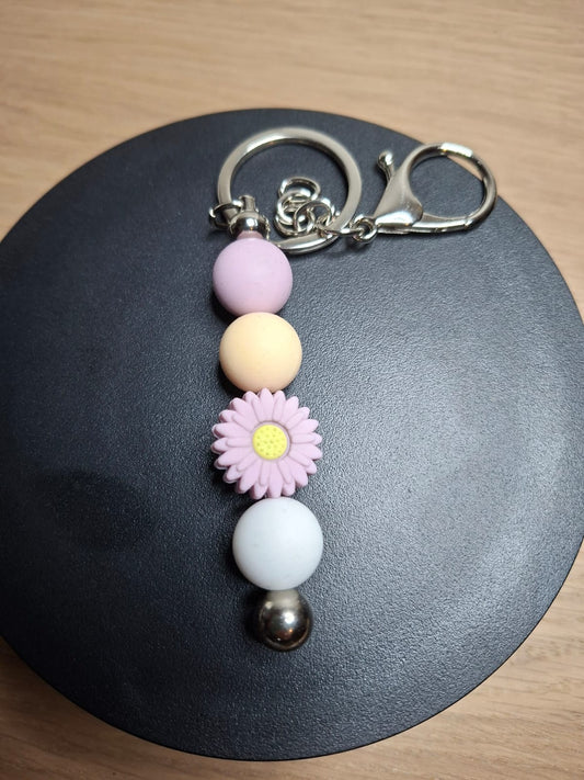 Pastell-Blumen Schlüsselanhänger – Süß, verspielt & handgemacht