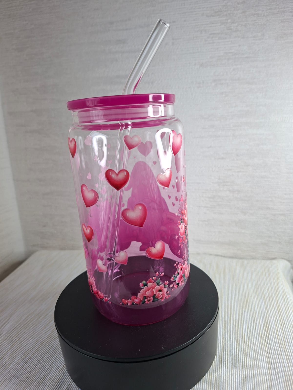 Glas Trinkbecher „Love Gnome“